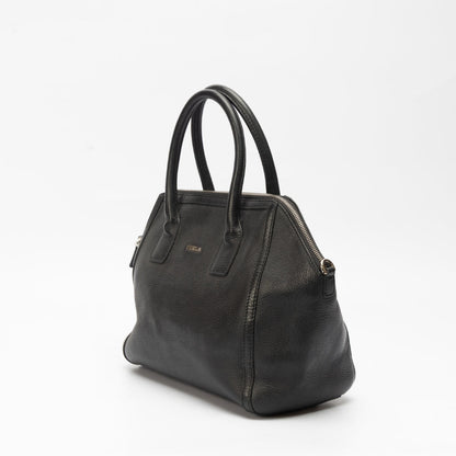 Furla Pebbled Leather Satchel