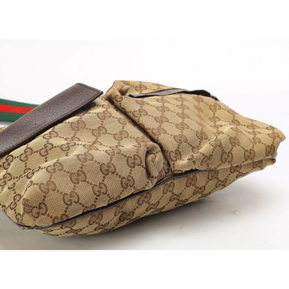 Gucci Beige GG Canvas Messenger Bag