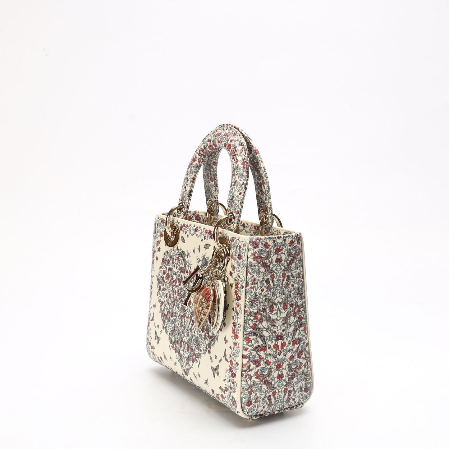 Dior Multicolor Amour de Roses Print Small Lady Dior Bag
