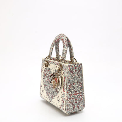Dior Multicolor Amour de Roses Print Small Lady Dior Bag