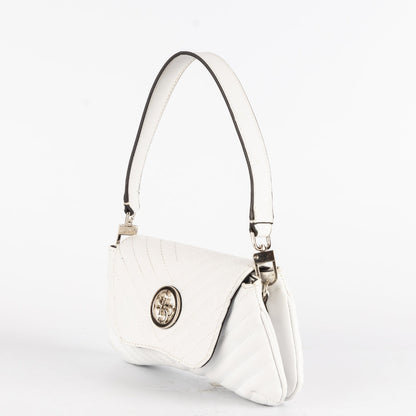 Guess White Quilted Shoulder Bag
