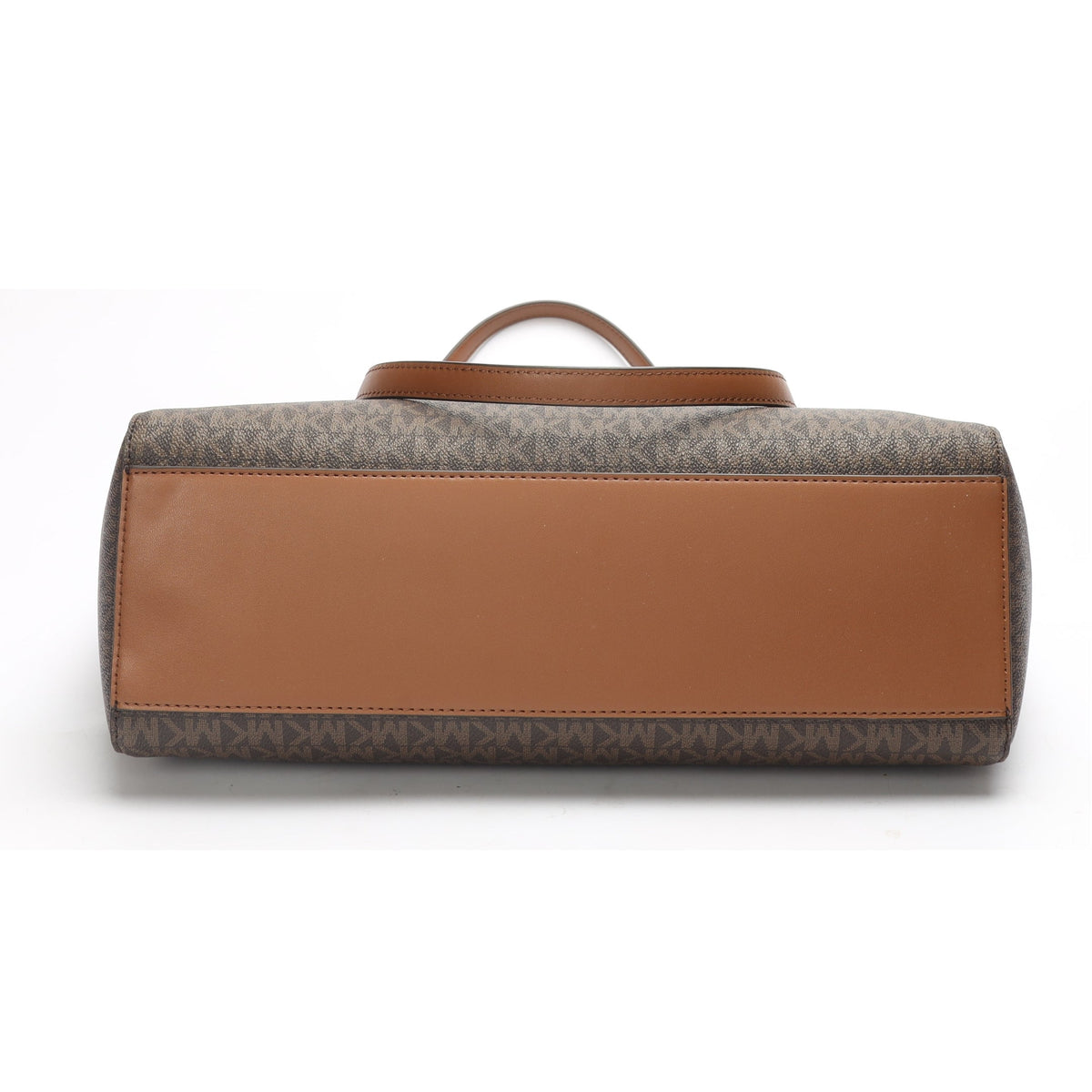 Michael Kors Charlotte Brown Logo Canvas Tote