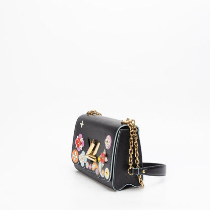Louis Vuitton Black Epi Leather Limited Edition Flower Twist Bag