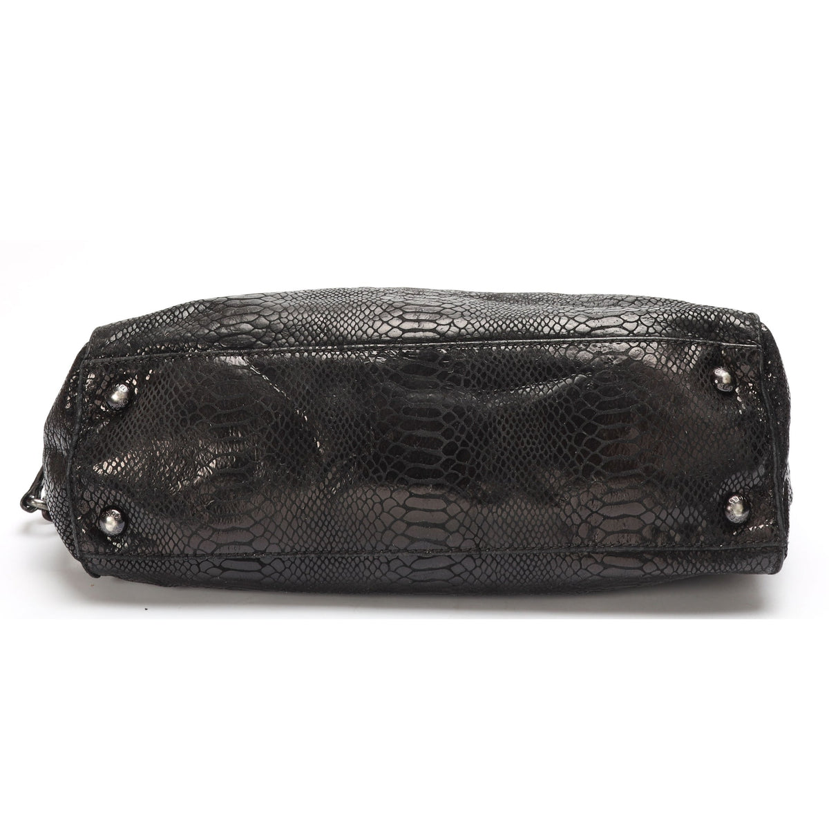 Michael Kors Black Python Convertible Tote