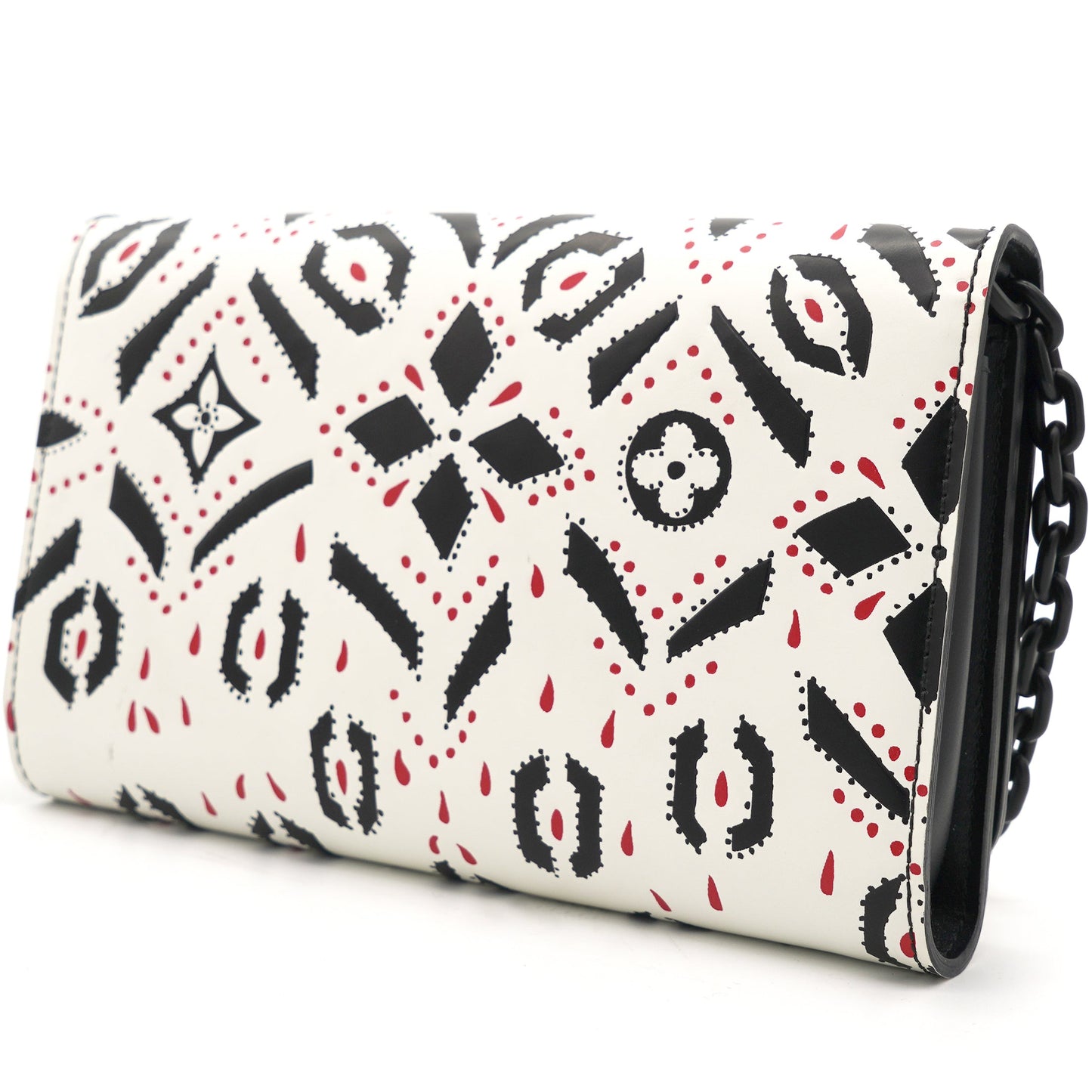 Louis-vuitton Graphic Print Leather Twist Wallet on Chain