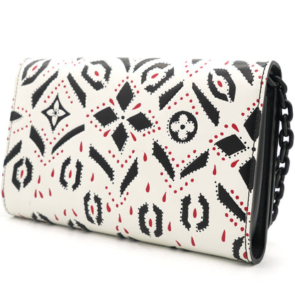 Louis-vuitton Graphic Print Leather Twist Wallet on Chain