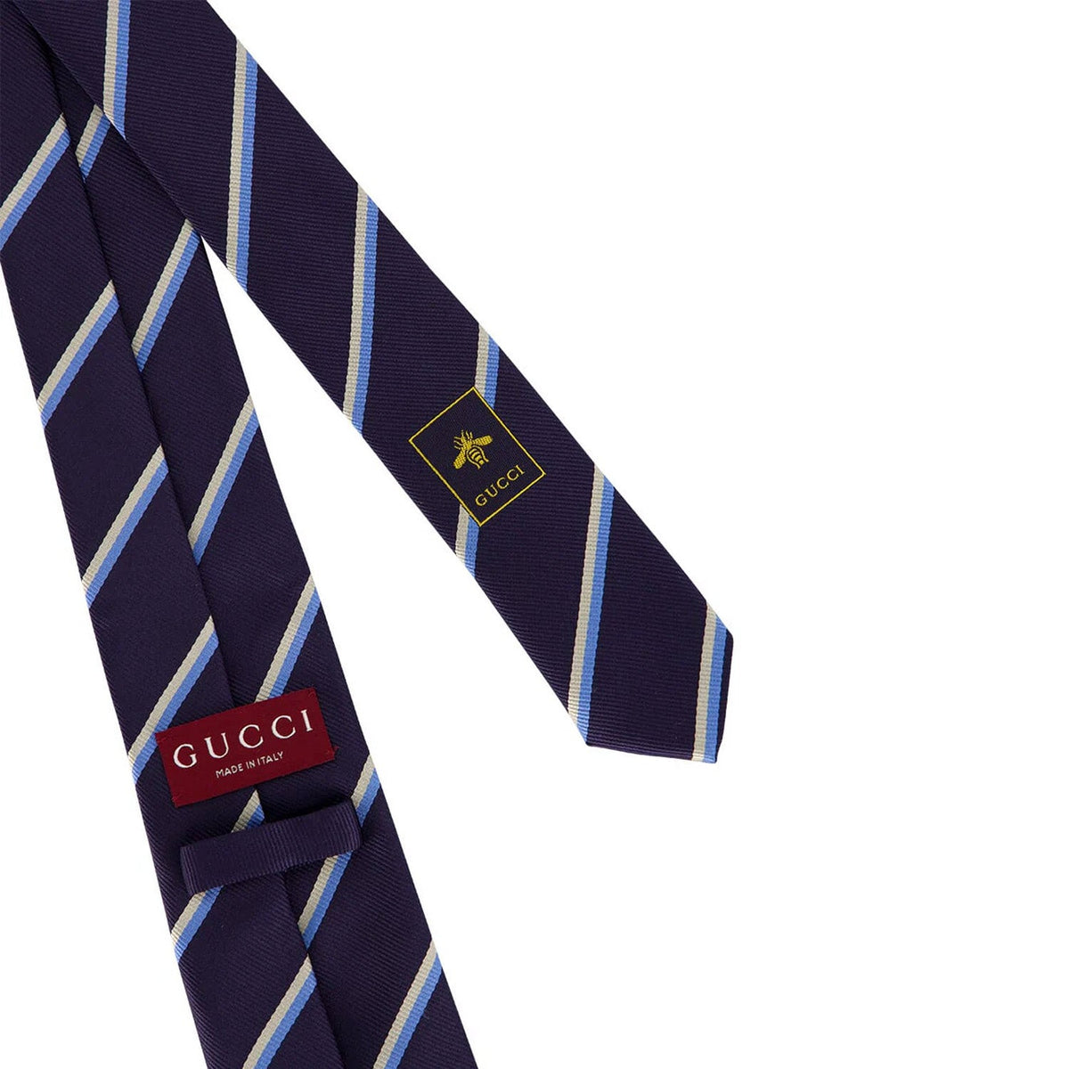 Gucci Navy Blue Silk Tie