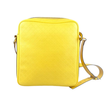 Gucci Yellow Diamante Zipped Messenger Bag