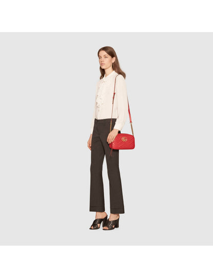 Gucci GG Marmont Series Small Quilted Shoulder Bag
