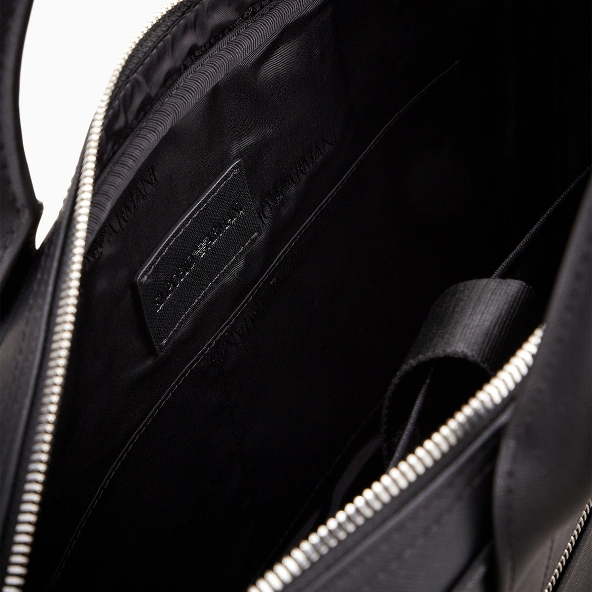 Asv Regenerated Saffiano Leather Business Bag With Eagle Plate
