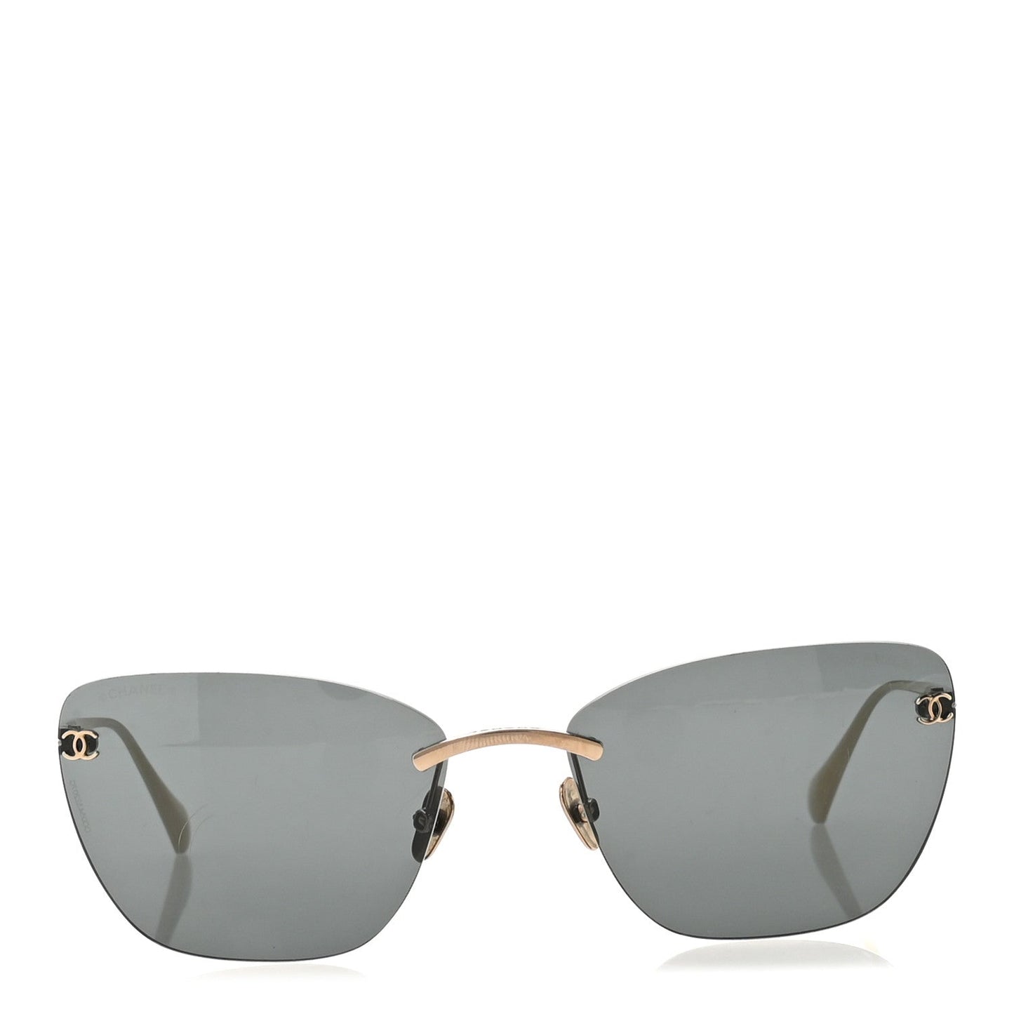 Titanium Cat Eye CC Sunglasses 4286-T Gris Clair