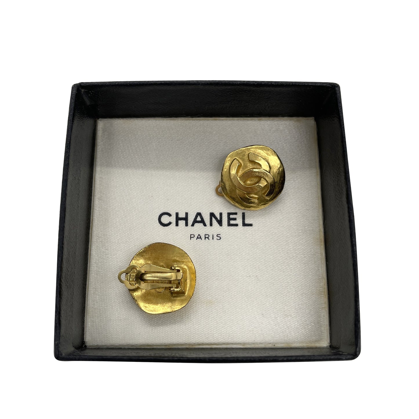 Chanel CC Clip On Earrings Metal Earrings in Excellent condition