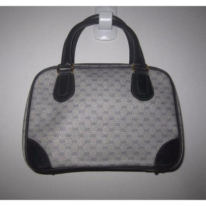 Gucci Micro Guccissima Print Blue Patent Gg Canvas Satchel