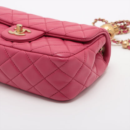 Chanel Mini Matrasse 20  Single Chain Bag Coco Ball Pink Gold