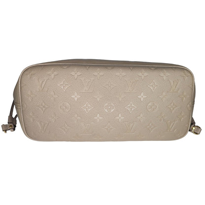 Louis Vuitton Turtledove Monogram Empreinte Neverfull MM Tote