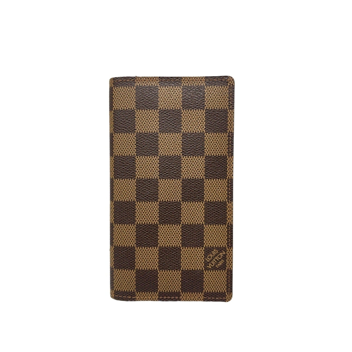 LOUIS VUITTON Louis Vuitton Damier Ebene Agenda Pocket Cover - Brown