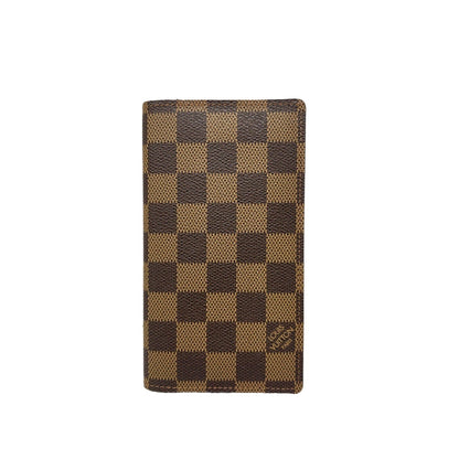 LOUIS VUITTON Louis Vuitton Damier Ebene Agenda Pocket Cover - Brown