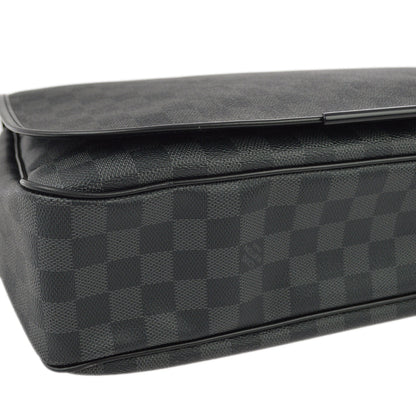 Louis Vuitton 2011 Damier Graphite Daniel GM Shoulder Bag N58033