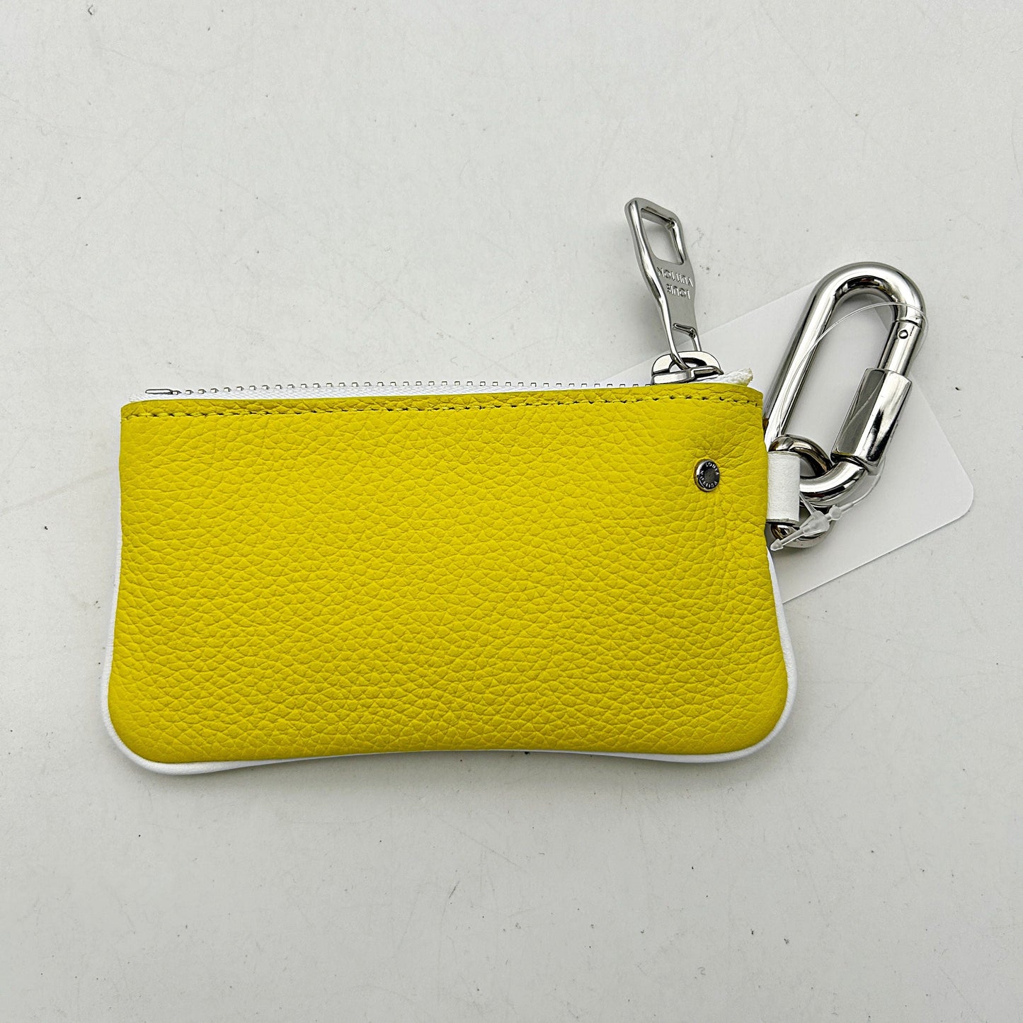 Louis Vuitton Pochette Clés Yellow Leather Wallet lv8838cc
