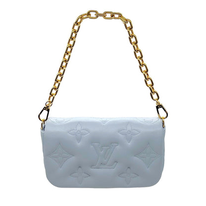 Louis Vuitton Blue Glacier Wallet on Strap Bubblegram