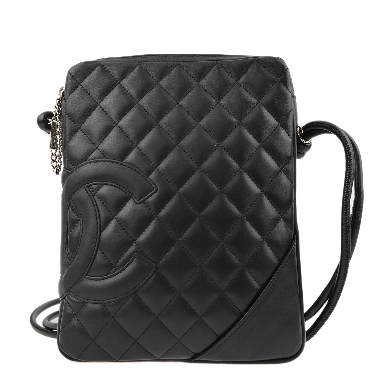 Chanel Black Calfskin Cambon Ligne Shoulder Bag