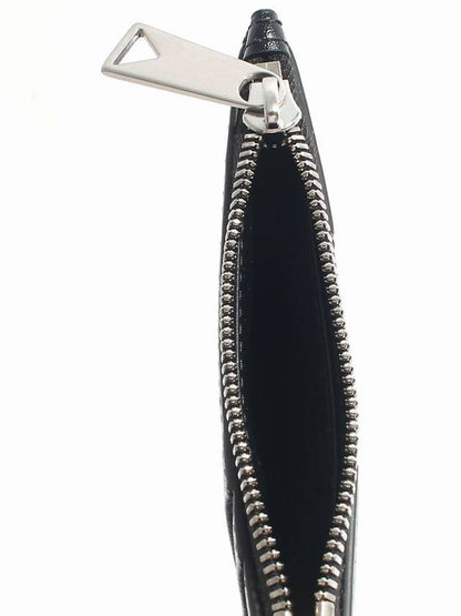 Luxury Bottega Veneta Leather Card Wallet Black