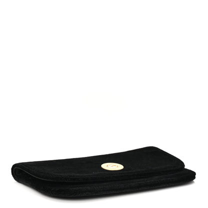 Velvet Flap Pouch Black