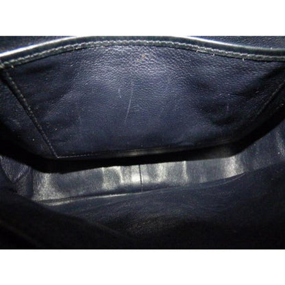 Gucci Vintage Pursesdesigner Purses Midnight Blueblack Leather Hobo Bag