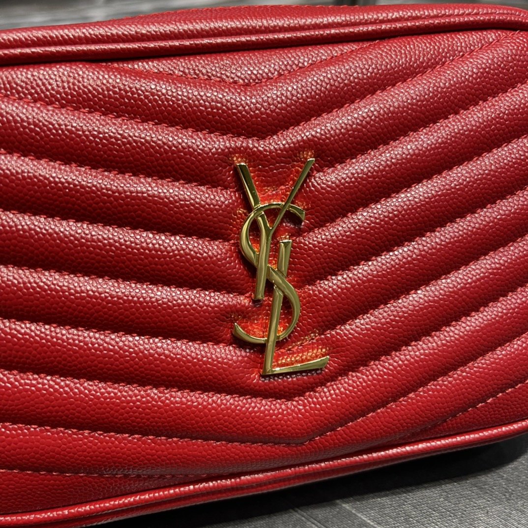 Yves Saint Laurent Lou Mini Bag Red