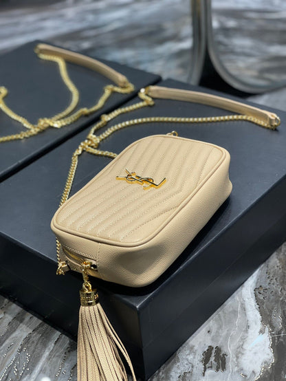 Yves Saint Laurent Lou Mini Bag Beige