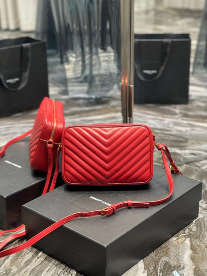 Yves Saint Laurent Lou Camera Bag Red