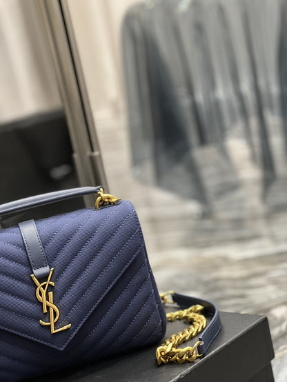 Yves Saint Laurent Envelope Medium Bag Marine