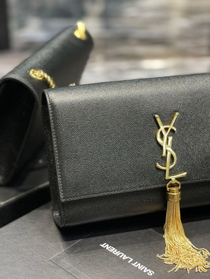 Yves Saint Laurent Kata Medium Chain Bag Black