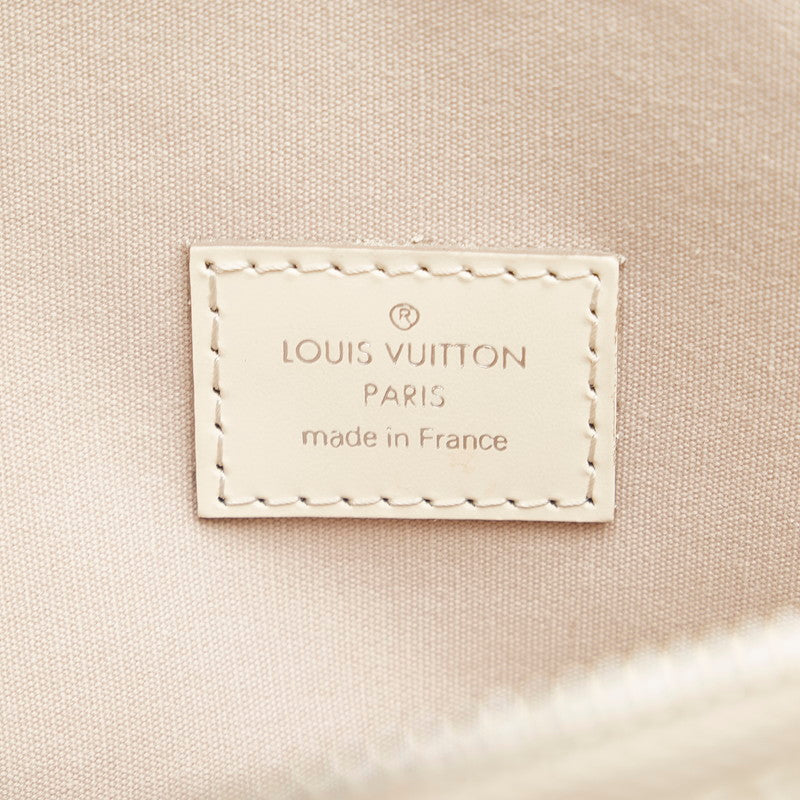 Louis Vuitton White Leather Lockit handbag bag