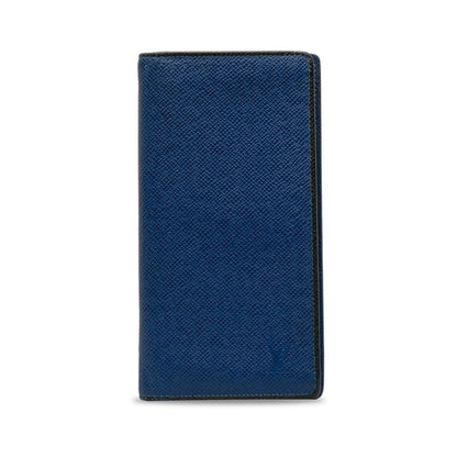 Louis Vuitton Tiger Portfolio Braza Long Wallet M30559 Cobalt Blue Black Leather Men Louis Vuitton