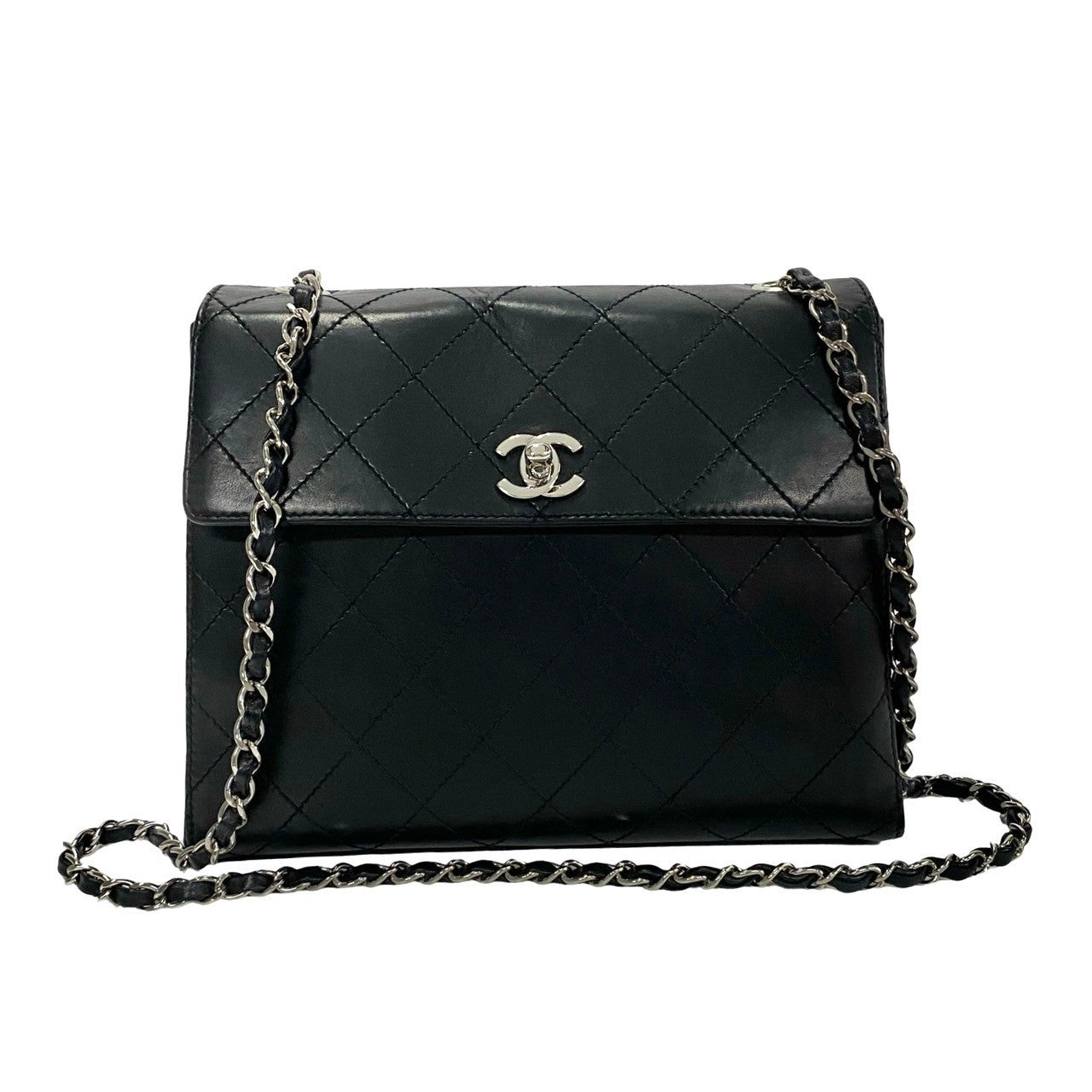 Chanel Matelasse Lambskin 26cm Chain Shoulder Bag Leather Shoulder Bag 59289 in Excellent condition