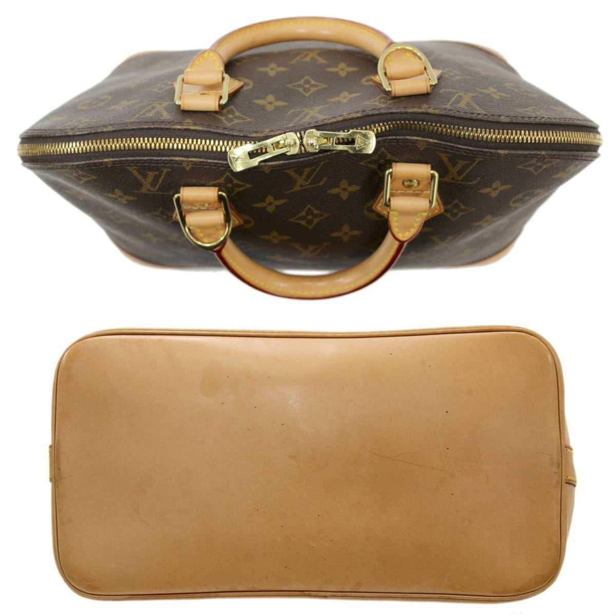 Louis Vuitton Brown Canvas Alma handbag bag