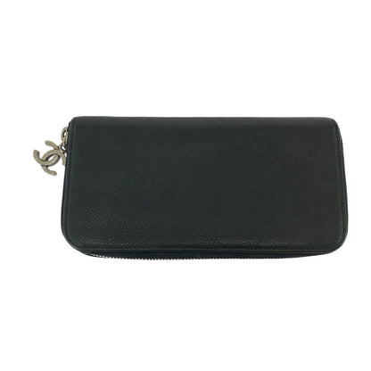 Chanel Caviar Skin Coco Mark Long Wallet 501881