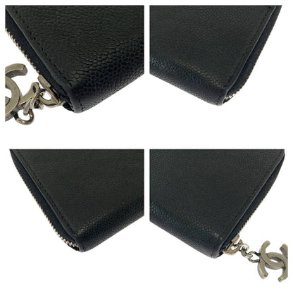 Chanel Caviar Skin Coco Mark Long Wallet 501881