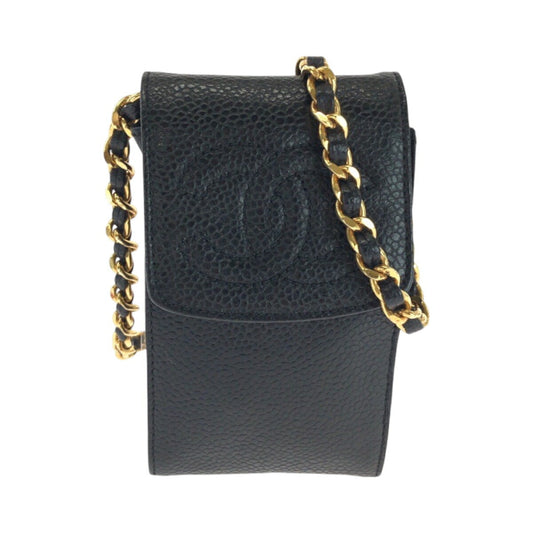 Chanel Coco Mark Caviar Skin Shoulder Bag
