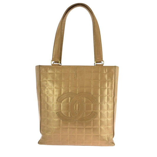 Chanel Coco Mark Choco Bar Lambskin 2way bag