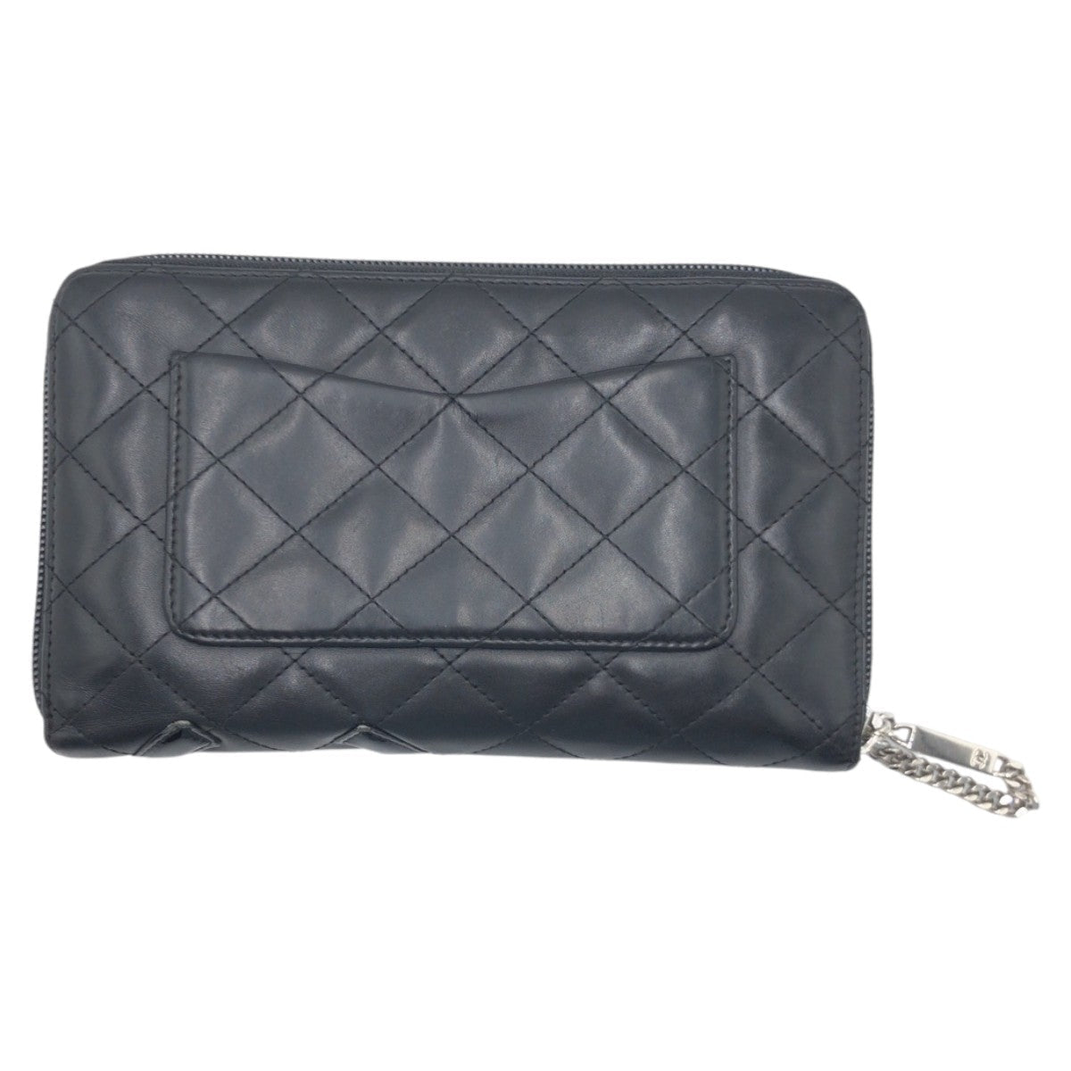 Chanel Cambon Coco Mark Leather Long Wallet