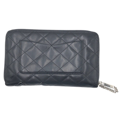 Chanel Cambon Coco Mark Leather Long Wallet