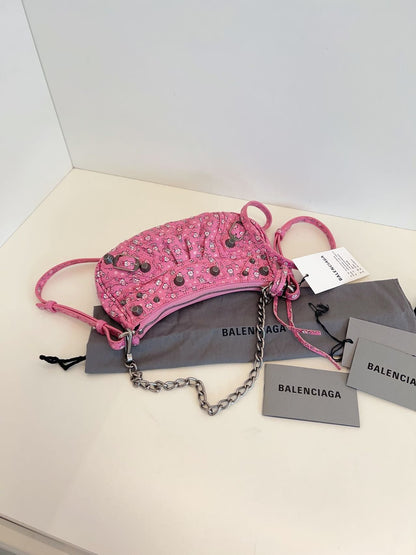 Balenciaga Le Cagole mini bag pink 20*12cm 106866