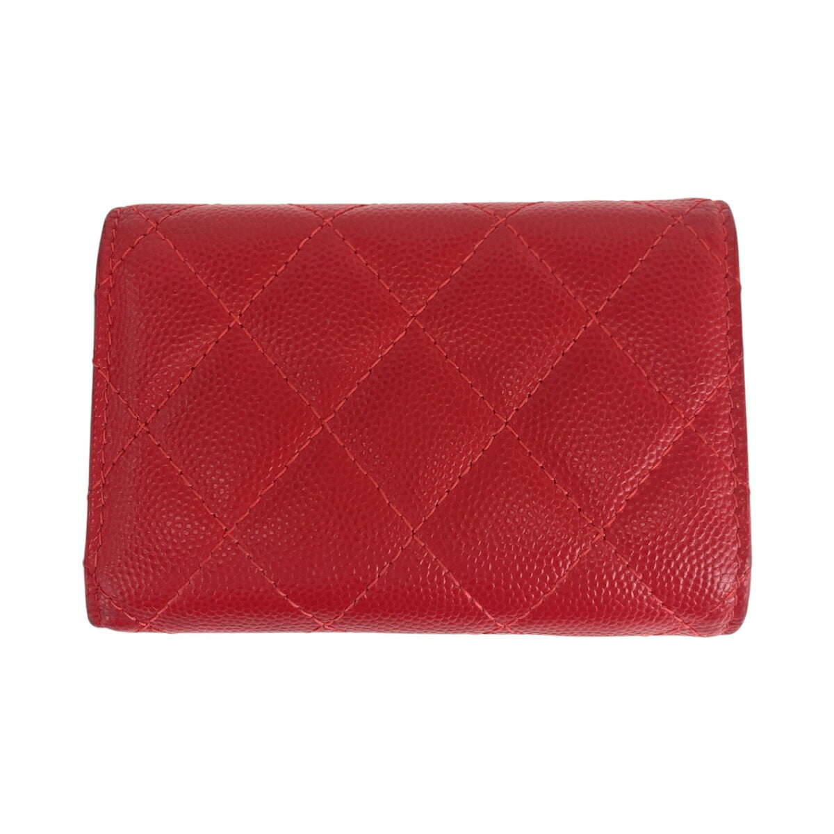 Chanel Caviar Skin Matelasse Small Flap Wallet