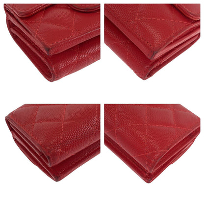 Chanel Caviar Skin Matelasse Small Flap Wallet