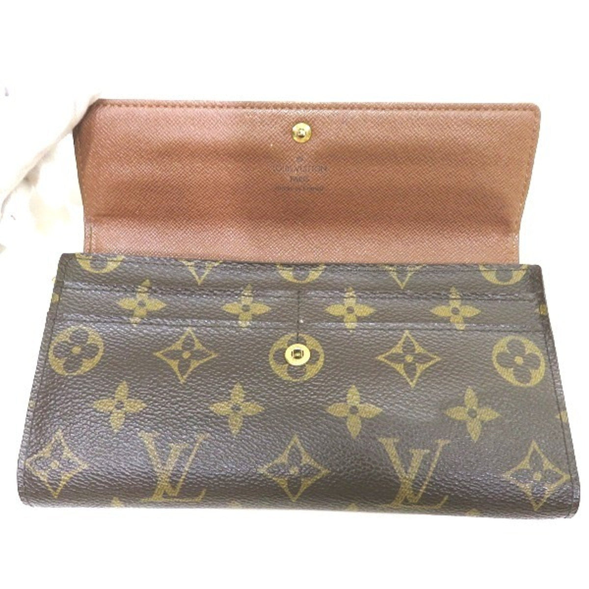 Louis Vuitton Brown Canvas Sarah wallet accessories