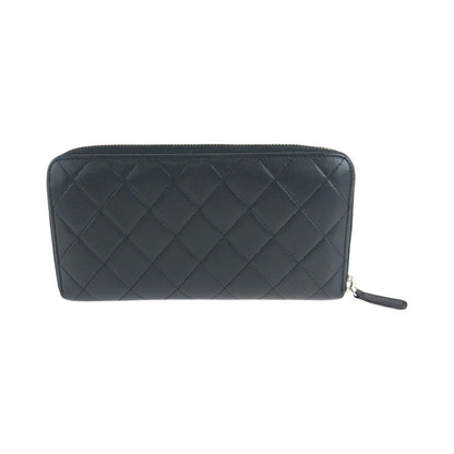 Chanel Coco Mark Matelasse Lambskin Long Wallet
