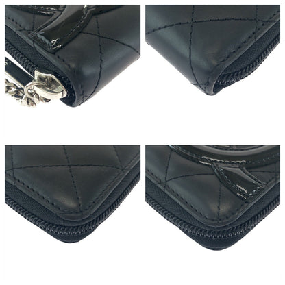 Chanel Cambon Line Coco Mark Leather Long Wallet