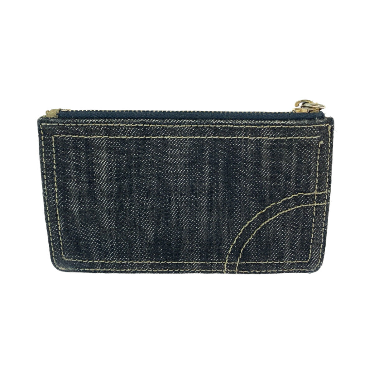 Chanel Coco Mark Sparkling Denim Coin Case